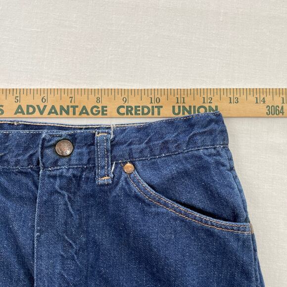 VTG Wrangler Blue Bell Sanforized Straight Jeans size 12 USA Measures 25 x 27 - Picture 8 of 15